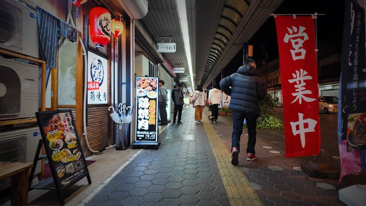 Matsusaka Station Night Walk: Tori Yakiniku, a Former Pleasure Quarter & the Ujisato Festival — Mie Prefecture