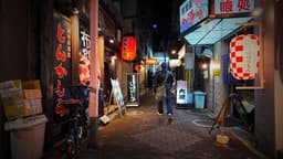 【布施駅 / 夜の散歩】（大阪府東大阪市）商店街と飲食店の明かりが続く駅前