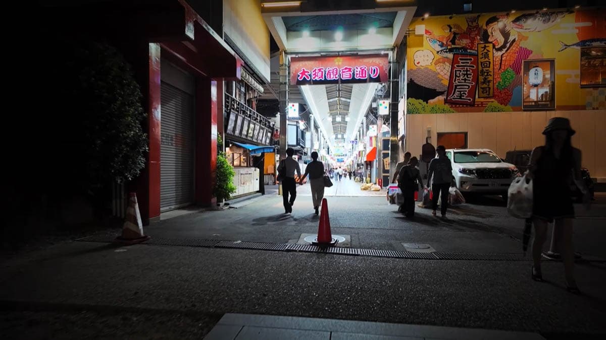 【大須・大須観音】夜の街を歩く｜観音通りとアーケード商店街
