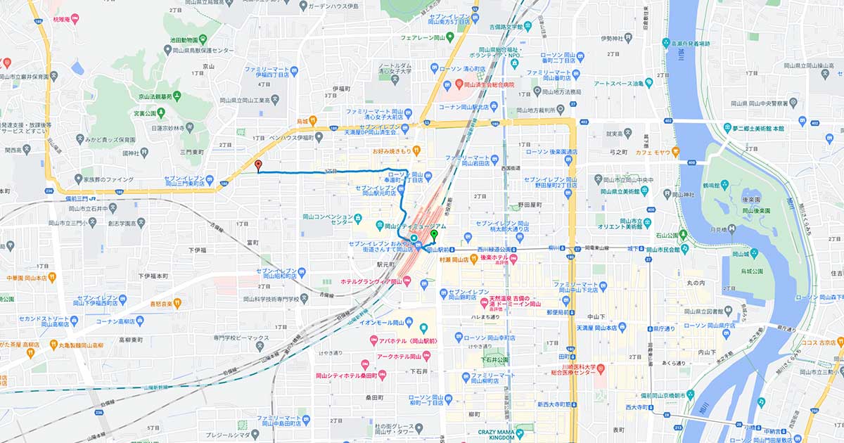 【岡山市の街:奉還町商店街】懐かしい雰囲気の味わえるアーケード商店街を夜歩く
